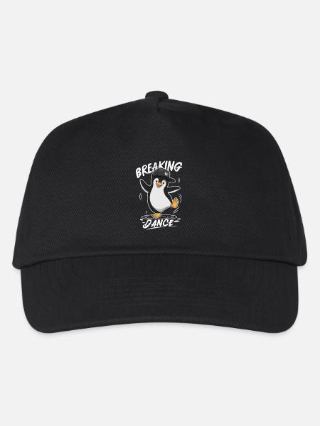 Breaking Dance Pingouin Danse Hip Hop - Casquette de baseball Enfant - noir