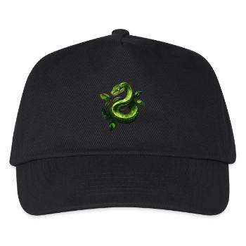 Arbre vert Python Serpents Amoureux Terrarium - Casquette de baseball Enfant - noir - Devant