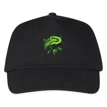 Arbre vert Python Serpents Amoureux Terrarium - Casquette de baseball Enfant - noir - Devant