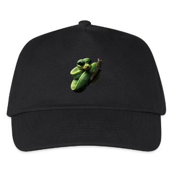 Arbre vert Python Serpents Amoureux Terrarium - Casquette de baseball Enfant - noir - Devant