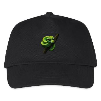 Arbre vert Python Serpents Amoureux Terrarium - Casquette de baseball Enfant - noir - Devant