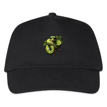 Arbre vert Python Serpents Amoureux Terrarium - Casquette de baseball Enfant - noir - Devant