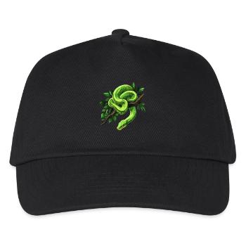 Arbre vert Python Serpents Amoureux Terrarium - Casquette de baseball Enfant - noir - Devant