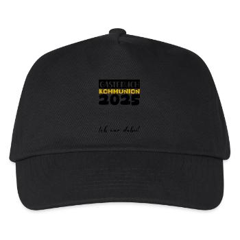 Communion 2025 Guest Book Gift Girls Boys - Kids’ Baseball Cap - black - Front