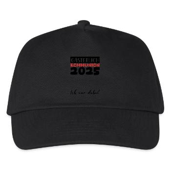 Communion 2025 Guest Book Gift Girls Boys - Kids’ Baseball Cap - black - Front