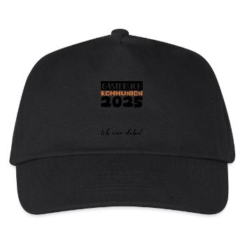 Communion 2025 Guestbook Gift Girl Boys - Kids’ Baseball Cap - black - Front