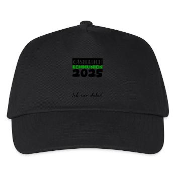 Communion 2025 Guestbook Gift Girl Boys - Kids’ Baseball Cap - black - Front