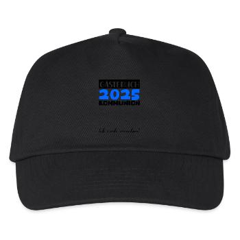 Communion 2025 Guest Book Gift Girls Boys - Kids’ Baseball Cap - black - Front