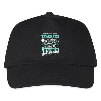 Teacher Assistant Okayest Teacher Assistant - Kids’ Baseball Cap - black - Front