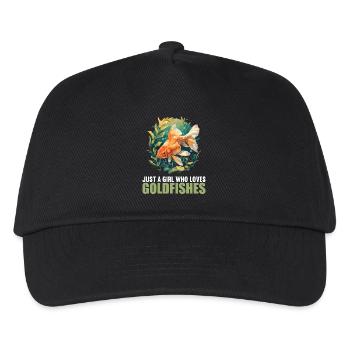 Goldfische Goldfisch - Kinder Basecap - Schwarz - Vorne