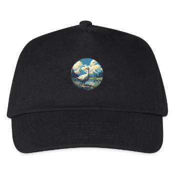 geese goose - Kids’ Baseball Cap - black - Front