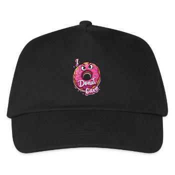 I Donut Care für einen Donut-Liebhaber - Kinder Basecap - Schwarz - Vorne