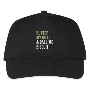 beurre-moi les fesses et appelez-moi biscuit - Casquette de baseball Enfant - noir - Devant