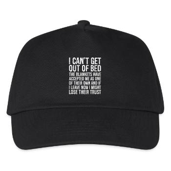 Je n’arrive pas à sortir du lit - Casquette de baseball Enfant - noir - Devant