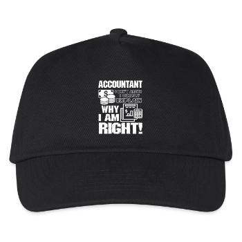 Accountant I Don't Argue - Kids’ Baseball Cap - black - Front
