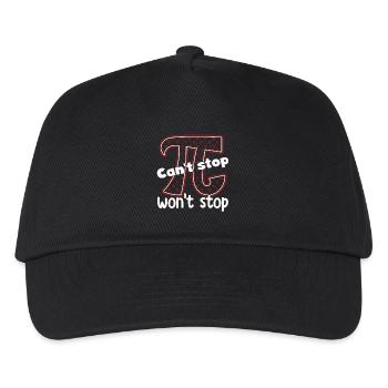 Pi Day Pi Can't Stop - Kids’ Baseball Cap - black - Front