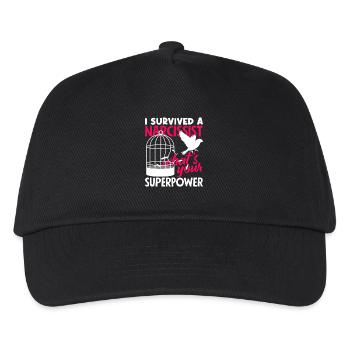 Je vis un divorce de superpuissance narcissique - Casquette de baseball Enfant - noir - Devant