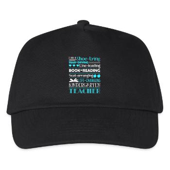 Kindergarten Teacher I am A Kindergarten Teacher - Kids’ Baseball Cap - black - Front
