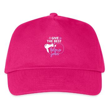 Hairdresser: I give the best hair dryer jobs - Kids’ Baseball Cap - fuchsia - Front