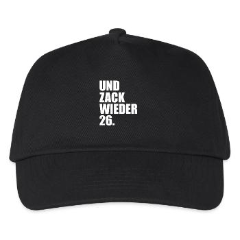 Und Zack Wieder 26 Lustiges Dart - Kinder Basecap - Schwarz - Vorne