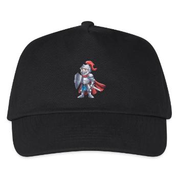Freundlicher Ritter als Geburtstagsgeschenk Design - Kinder Basecap - Schwarz - Vorne