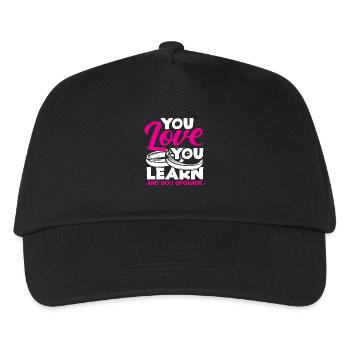 You Love You Learn And You Improve The - Kids’ Baseball Cap - black - Front