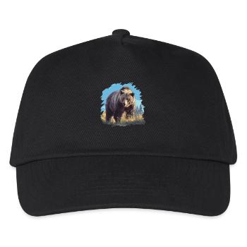 grizzly bears Grizzly bear - Kids’ Baseball Cap - black - Front