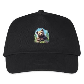 Grizzlis Ours grizzly - Casquette de baseball Enfant - noir - Devant