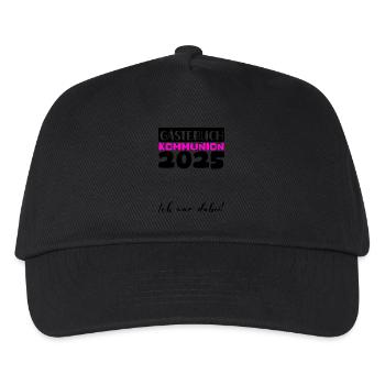 Communion 2025 Guest Book Gift Girls Boys - Kids’ Baseball Cap - black - Front