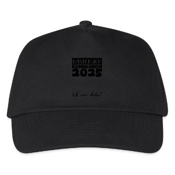 Communion 2025 Guest Book Gift Girls Boys - Kids’ Baseball Cap - black - Front