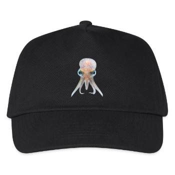 Tintenfisch - Kinder Basecap - Schwarz - Vorne