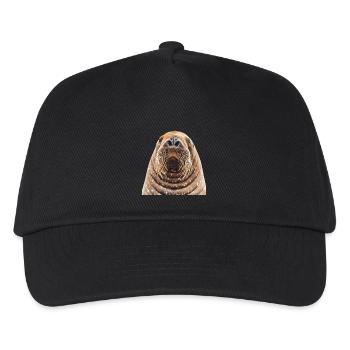 Walross - Kinder Basecap - Schwarz - Vorne