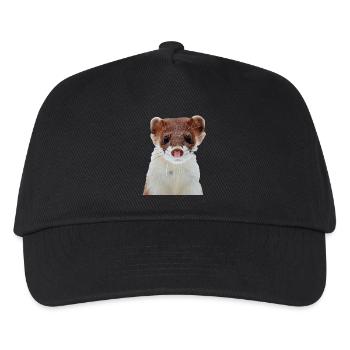 Wiesel - Kinder Basecap - Schwarz - Vorne