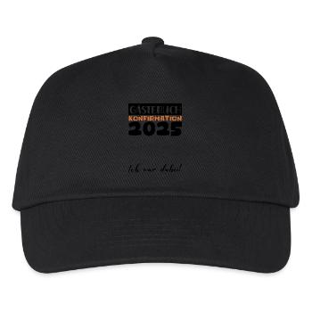 Confirmation 2025 Guest Book Decoration Girls Boys - Kids’ Baseball Cap - black - Front