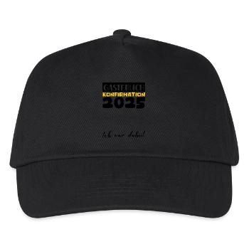 Confirmation 2025 décoration livre d'or filles garçons - Casquette de baseball Enfant - noir - Devant