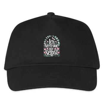 Ich vertraue mir selbst für einen Optimisten - Kinder Basecap - Schwarz - Vorne