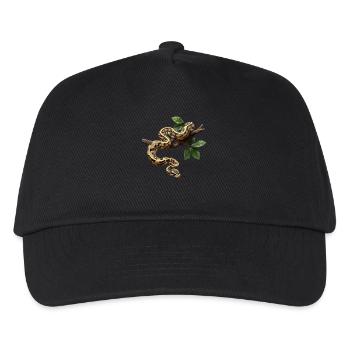 Roi Python Serpents Amoureux Terrarium Python - Casquette de baseball Enfant - noir - Devant