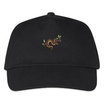 Roi Python Serpents Amoureux Terrarium Python - Casquette de baseball Enfant - noir - Devant