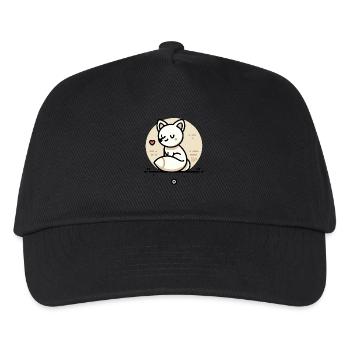 Der freundliche Liebe Fuchs mit Herz - Kinder Basecap - Schwarz - Vorne
