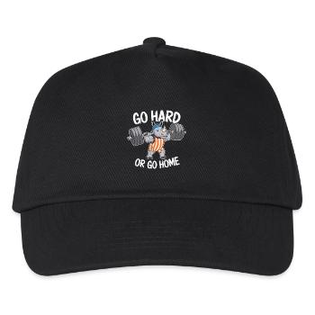 GYM GO HARD OR GO HOME - Kids’ Baseball Cap - black - Front