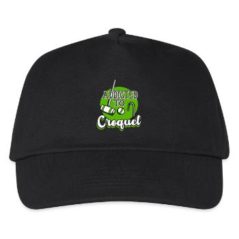 Croquet Addicted To Croquet - Kids’ Baseball Cap - black - Front