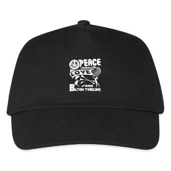 Baton Twirling Peace Love Baton twirling - Kids’ Baseball Cap - black - Front