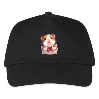 Meerschweinchen - Kinder Basecap - Schwarz - Vorne