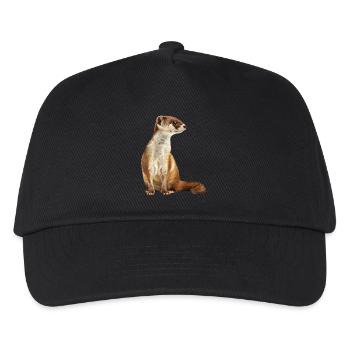 Wiesel - Kinder Basecap - Schwarz - Vorne
