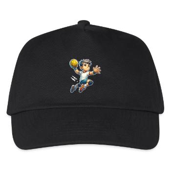 Handball Handballer - Kinder Basecap - Schwarz - Vorne