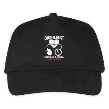 Cardiologist Rely On Miracles - Kids’ Baseball Cap - black - Front