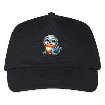 Seal seal - Kids’ Baseball Cap - black - Front