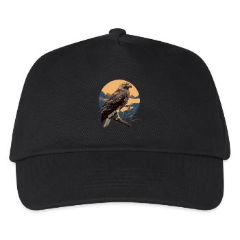Falken Falke - Kinder Basecap - Schwarz - Vorne