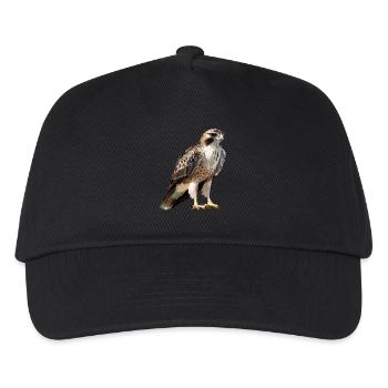Falken Falke - Kinder Basecap - Schwarz - Vorne