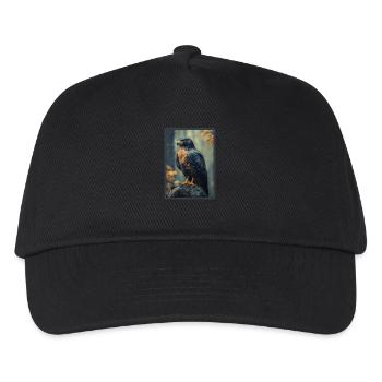Falken Falke - Kinder Basecap - Schwarz - Vorne